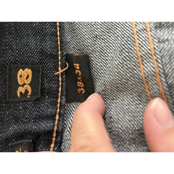 Ed Hardy Jeans Men 38 Death Or Glory Skull Embroidery Y2K Vintage Baggy Straight - Picture 15 of 15